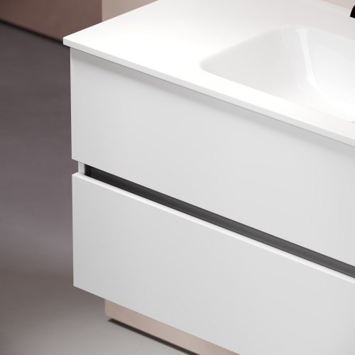 Тумба под раковину Sancos Urban UR100W 99х45х55 настенная - фото 5